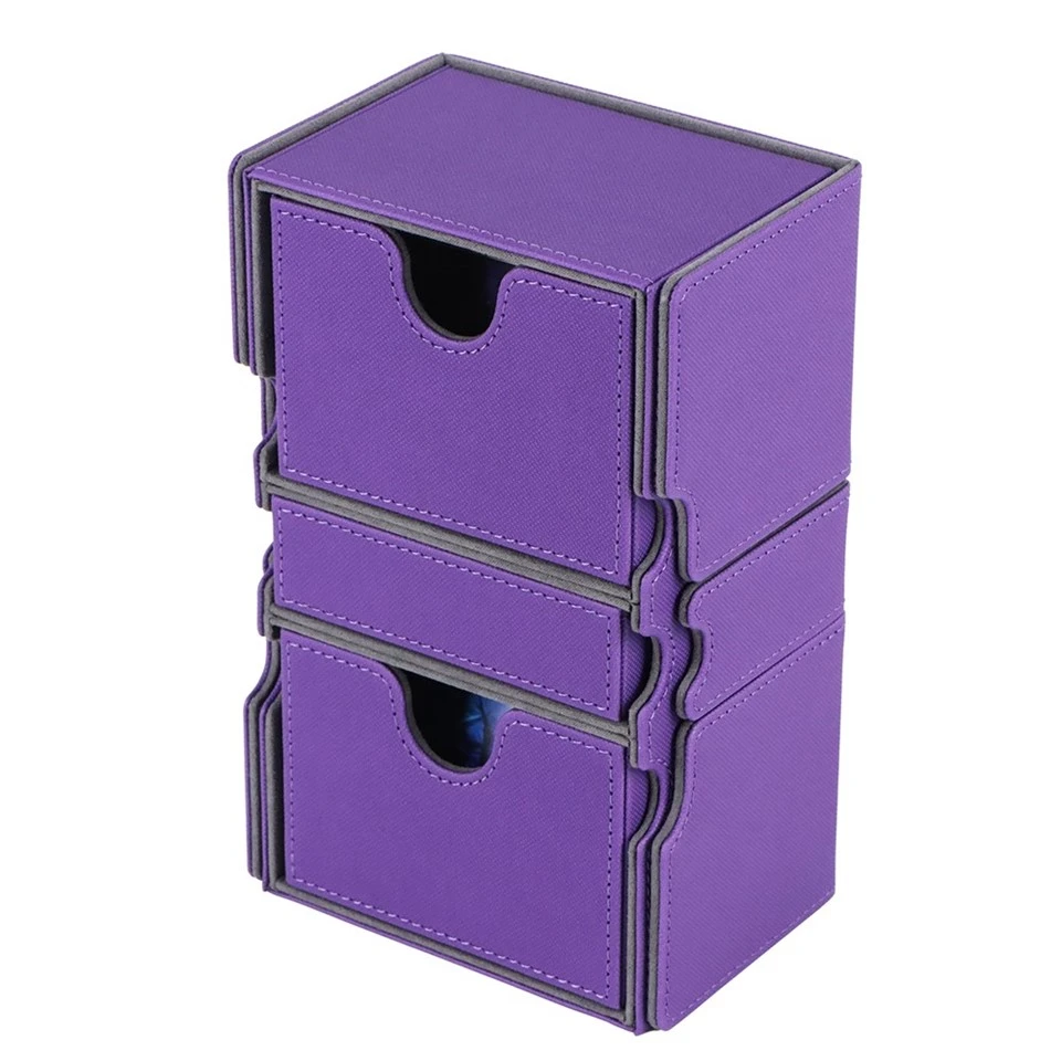 Leather Trading Cards Storage Case